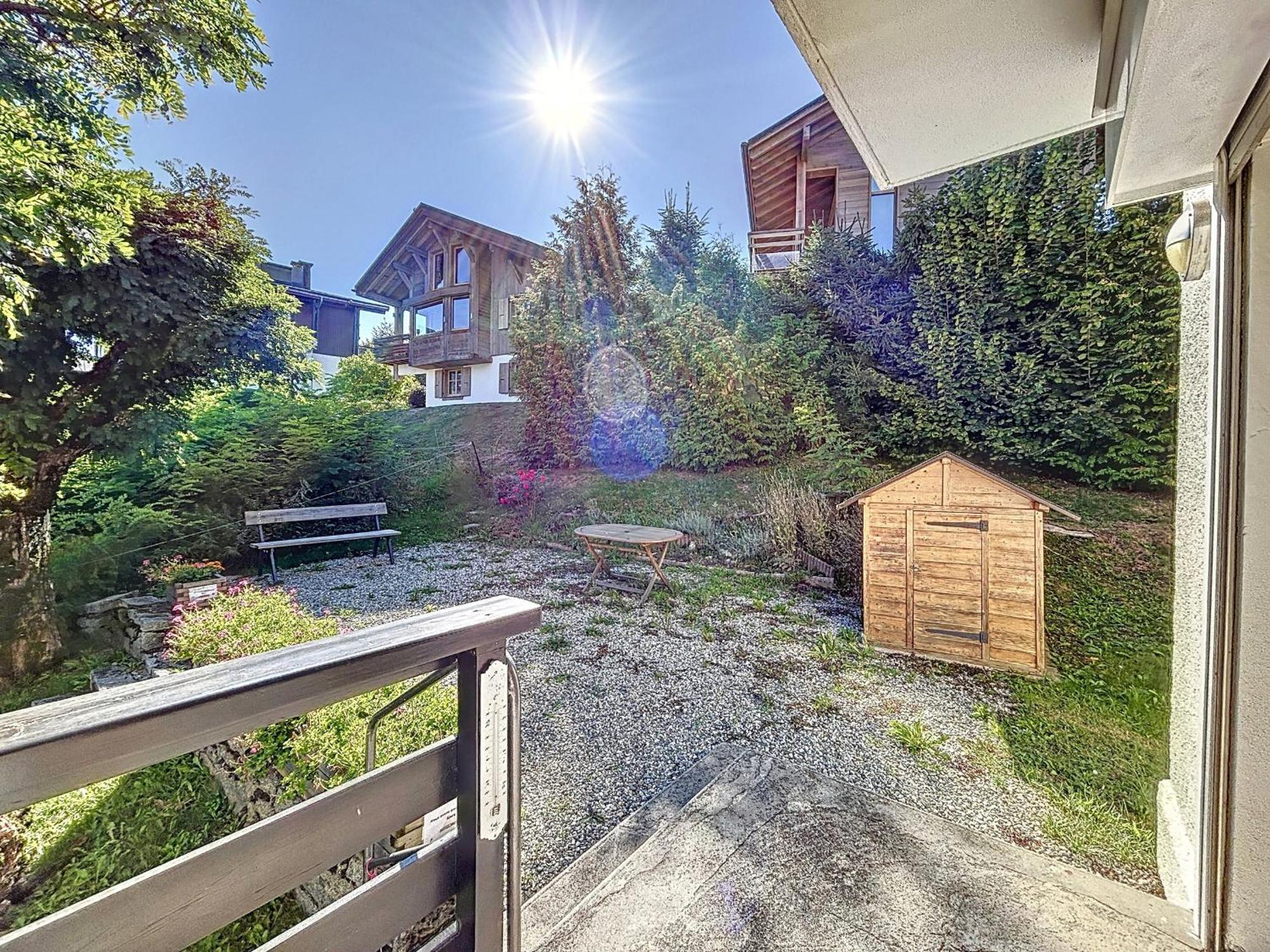 Bel Apt Au Centre De Combloux Avec Jardin, Balcon, Wifi Et Parking A 300M Des Commerces - Fr-1-560-52 Exterior foto